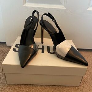 Schutz Emma Vinyl & Napa Leather Pump